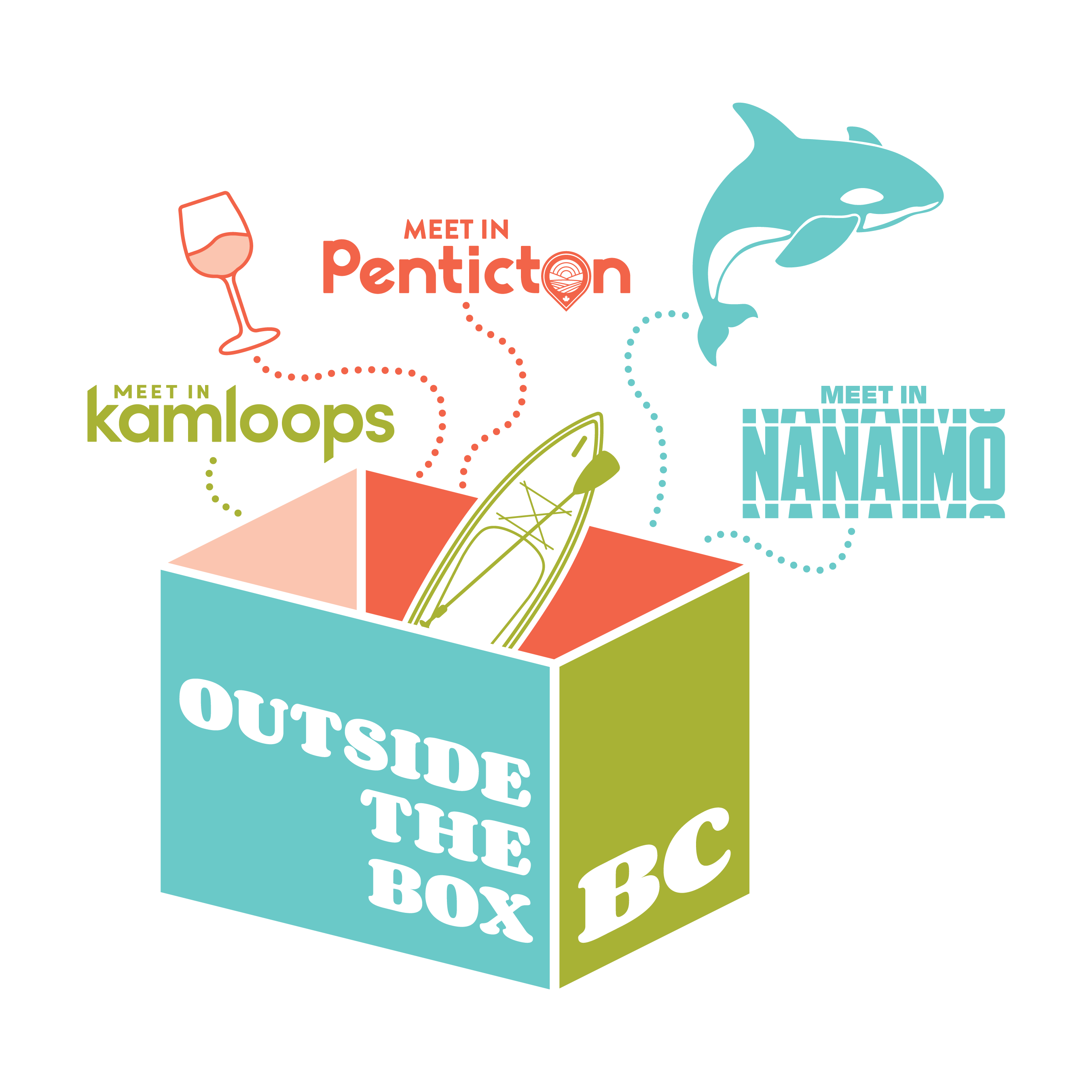 Outside the Box BC logo showing Kamloops, Penticton, and Nanaimo connected through a box graphic.